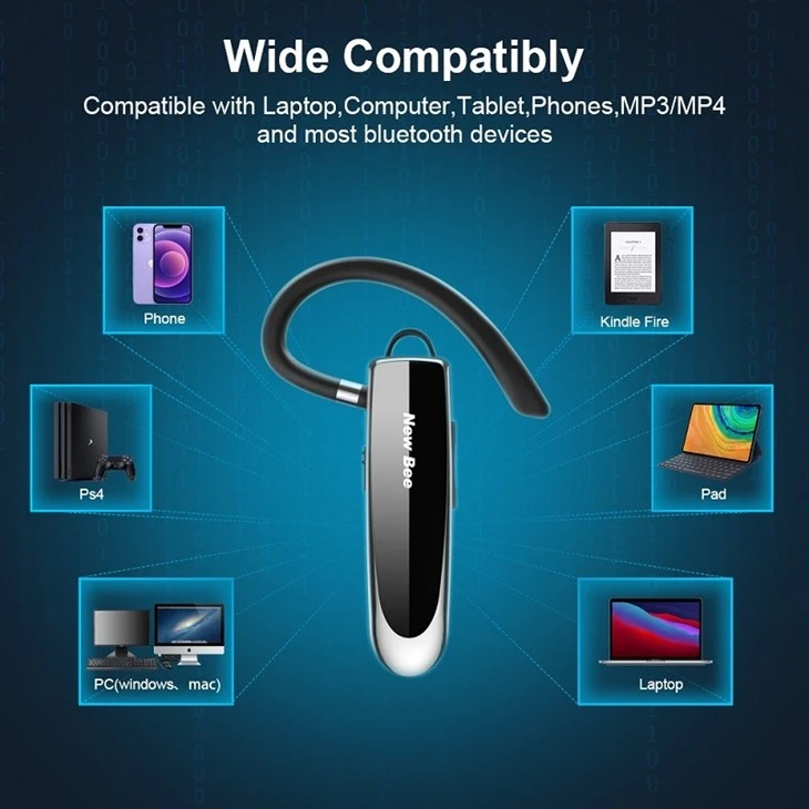 New Bee Mono Bluetooth Headset