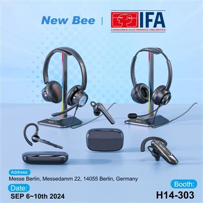 New Bee predstavlja najnovejše slušalke na nemškem sejmu IFA 2024